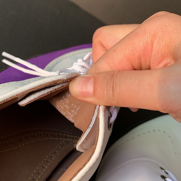 Footjoy Icon Traditional Golf Shoes White W/ Purple (11.5) - Picture 6 of 6